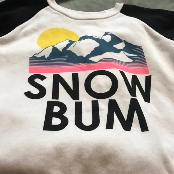 Wildfox "Snow Bum" Junior Sweatshirt - Picture 5 of 8